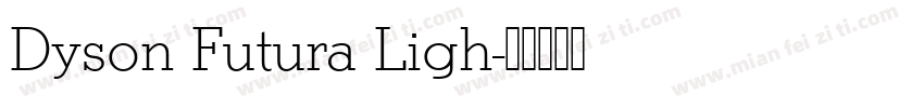 Dyson Futura Ligh字体转换